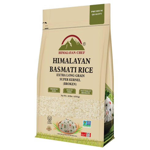 Super Kernel Basmati Broken Rice - 10 lbs | HIMALAYAN CHEF